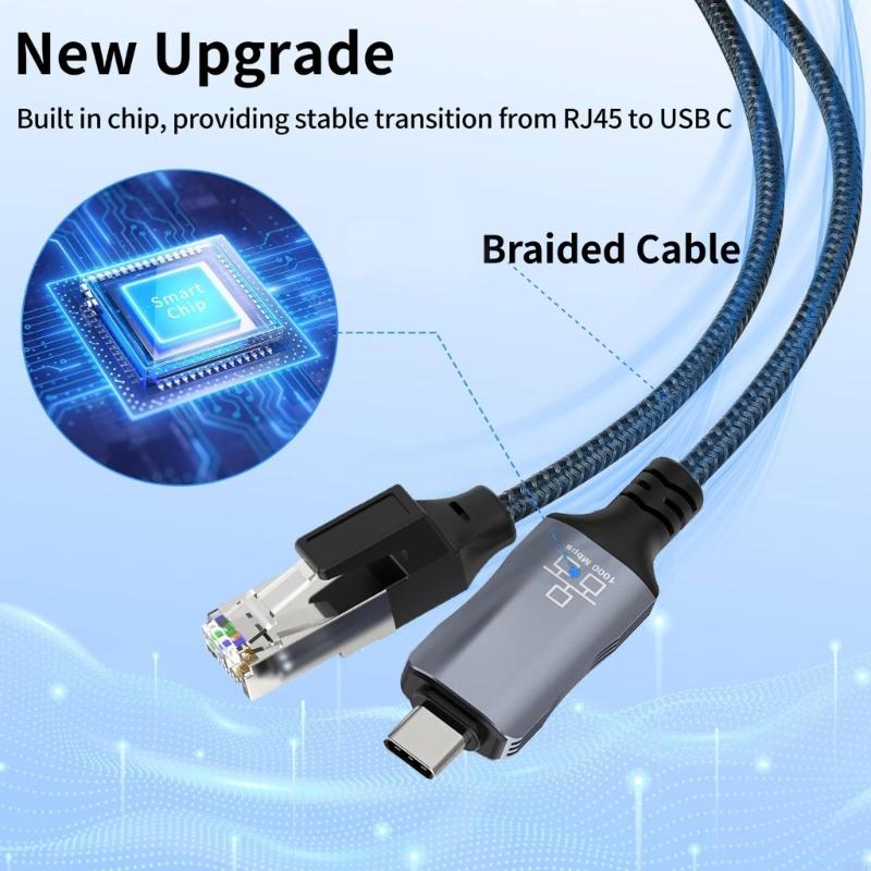 velocidad rápida USB C cable 1 - Braided Line reseña y precio