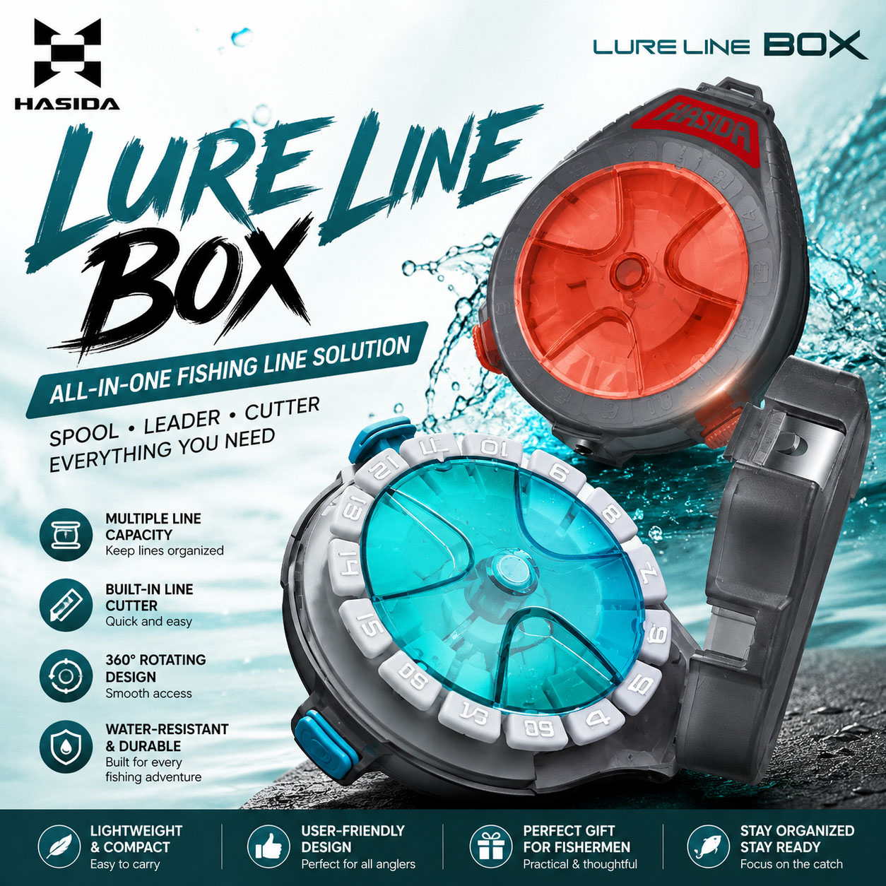 Caja de Pesca HASIDA Sub Line  - Fishing Line Dispenser reseña y precio